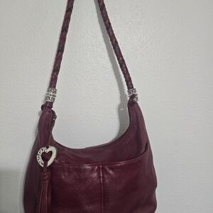 Brighton Deep Red Hobo Bag